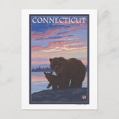 ConnecticutBear en Cub Briefkaart (Voorkant)