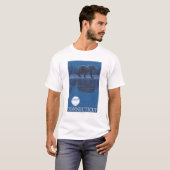 ConnecticutBear in het motorlicht T-shirt (Voorkant volledig)