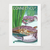 ConnecticutCrab en Fisherman Briefkaart (Voorkant)