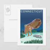 ConnecticutCuttlefish Scene Briefkaart (Voorkant / Achterkant)