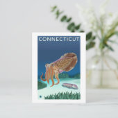 ConnecticutCuttlefish Scene Briefkaart (Staand voorkant)