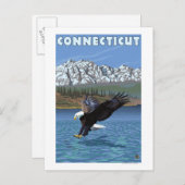 ConnecticutEagle Gevist Briefkaart (Voorkant / Achterkant)