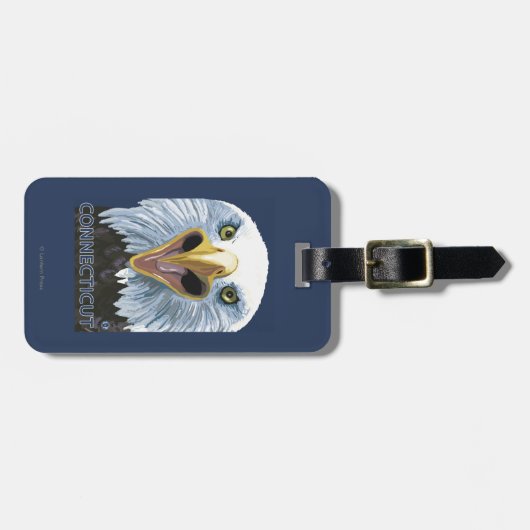 ConnecticutEagle Up Sluiten Bagagelabel (Voorkant horizontaal)