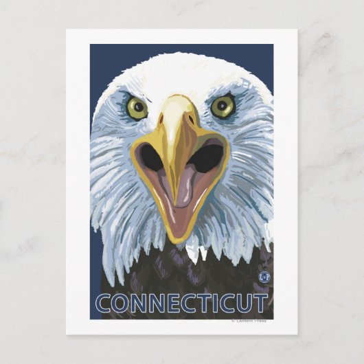 ConnecticutEagle Up Sluiten Briefkaart (Voorkant)
