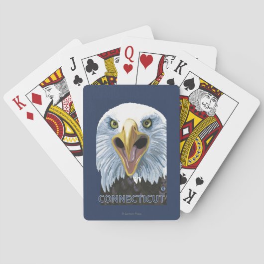 ConnecticutEagle Up Sluiten Pokerkaarten (Achterkant)