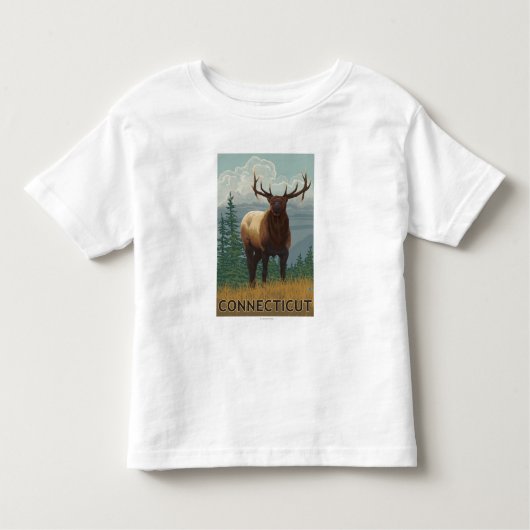 ConnecticutElk Scene Kinder Shirts (Voorkant)