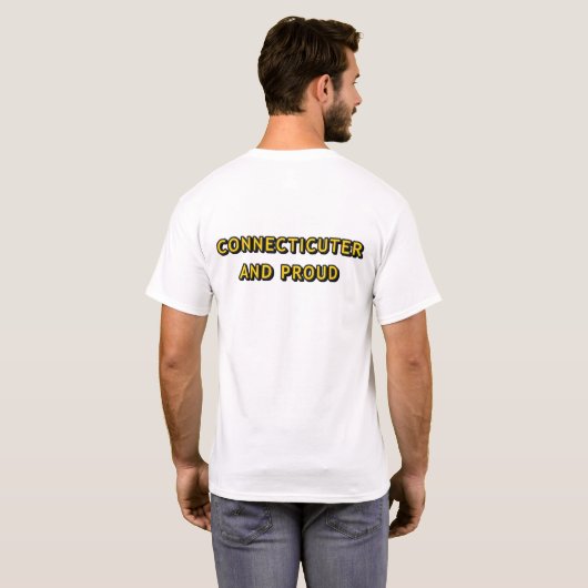 Connecticuter en Proud Simple Shirt (Achterkant volledig)