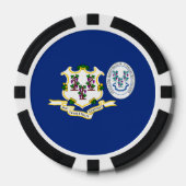 Connecticuter Flag & Seal, Connecticut Poker Chips (Voorkant)