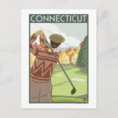 ConnecticutGolfing Scene Briefkaart (Voorkant)