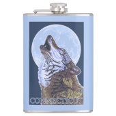 ConnecticutHowling Wolf Heupfles (Voorkant)