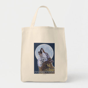 ConnecticutHowling Wolf Tote Bag