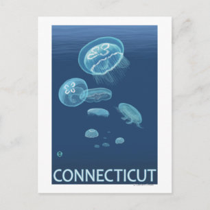 ConnecticutJellyfish Scene Briefkaart