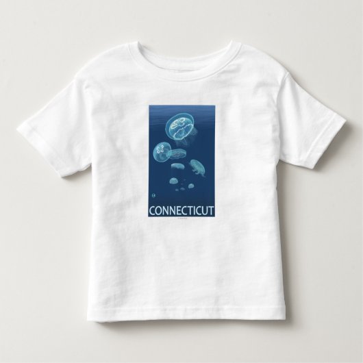 ConnecticutJellyfish Scene Kinder Shirts (Voorkant)