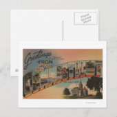 ConnecticutLarge Letter ScenesConnecticut Briefkaart (Voorkant / Achterkant)