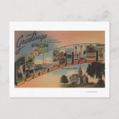 ConnecticutLarge Letter ScenesConnecticut Briefkaart (Voorkant)