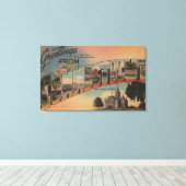 ConnecticutLarge Letter ScenesConnecticut Canvas Afdruk (Insitu (Houten vloer))