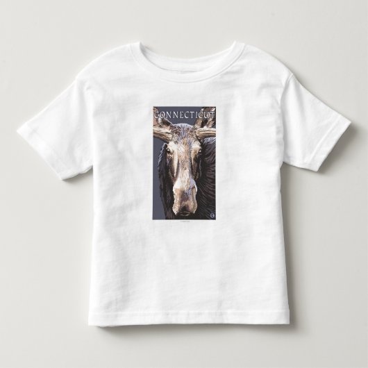ConnecticutMoose Up Sluiten Kinder Shirts (Voorkant)