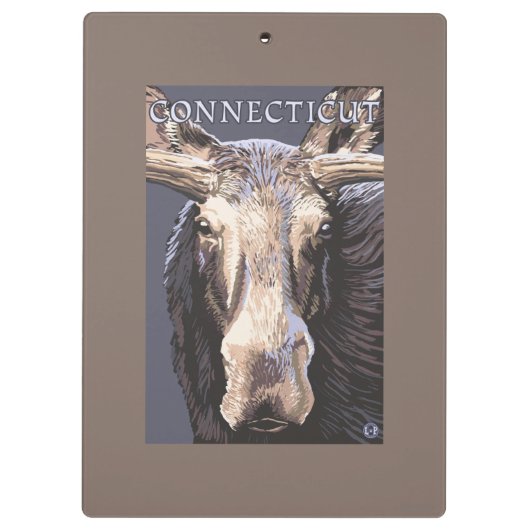 ConnecticutMoose Up Sluiten Klembord (Achterkant)
