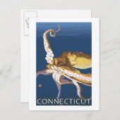 ConnecticutOctopus Scene Briefkaart (Voorkant / Achterkant)