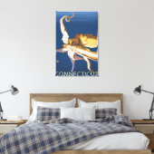 ConnecticutOctopus Scene Canvas Afdruk (Insitu (Slaapkamer))