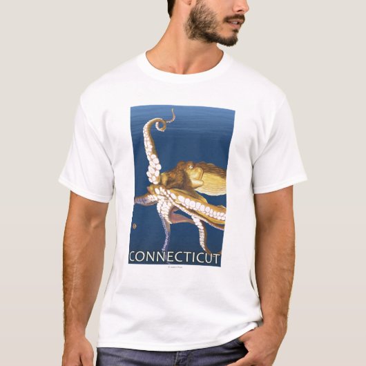 ConnecticutOctopus Scene T-shirt (Voorkant)