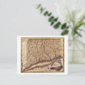 ConnecticutPanoramaMapConnecticut 2 Briefkaart (Staand voorkant)