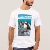 ConnecticutPuffins-scène T-shirt (Voorkant)