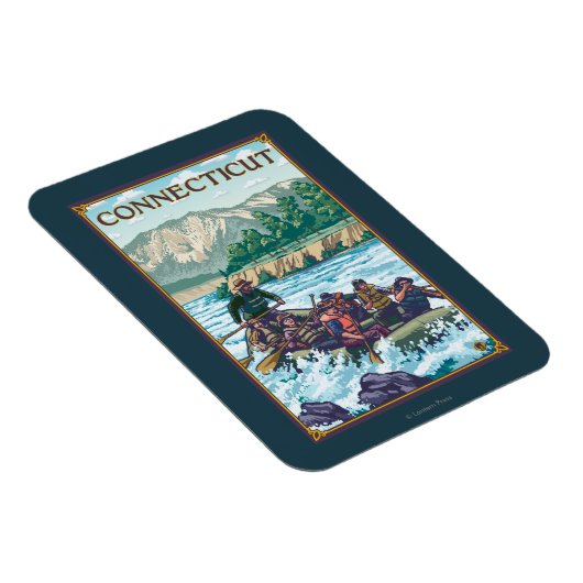 ConnecticutRiver Rafting Scene Magneet (Rechterzijde)