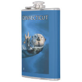 ConnecticutSea Otter Scene Heupfles (Links)