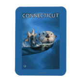 ConnecticutSea Otter Scene Magneet (Verticaal)