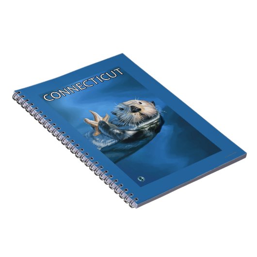 ConnecticutSea Otter Scene Notitieboek (Rechterzijde)