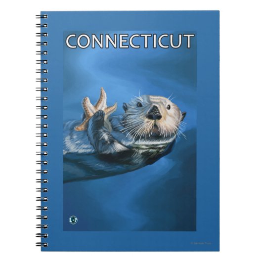 ConnecticutSea Otter Scene Notitieboek (Voorkant)