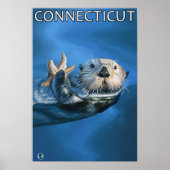 ConnecticutSea Otter Scene Poster (Voorkant)