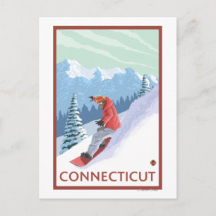 ConnecticutSnowboarder Scene Briefkaart