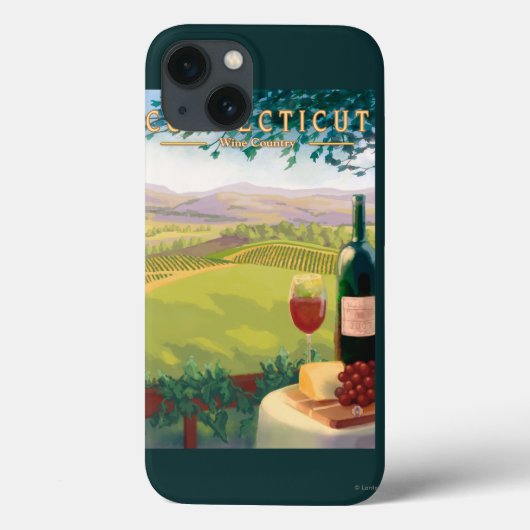 ConnecticutWine Country Scene Case-Mate iPhone Case (Achterkant)