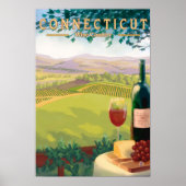 ConnecticutWine Country Scene Poster (Voorkant)