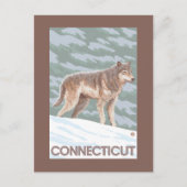 ConnecticutWolf Scene Briefkaart (Voorkant)
