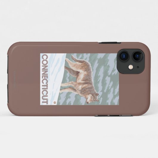ConnecticutWolf Scene Case-Mate iPhone Case (Achterkant (horizontaal))