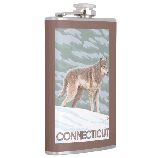 ConnecticutWolf Scene Heupfles (Rechts)