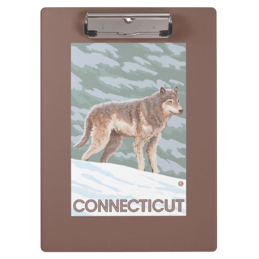 ConnecticutWolf Scene Klembord (Voorkant)