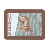 ConnecticutWolf Scene Magneet (Horizontaal)