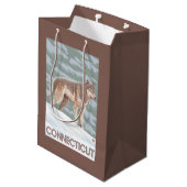 ConnecticutWolf Scene Medium Cadeauzakje (Achterkant Gekanteld)