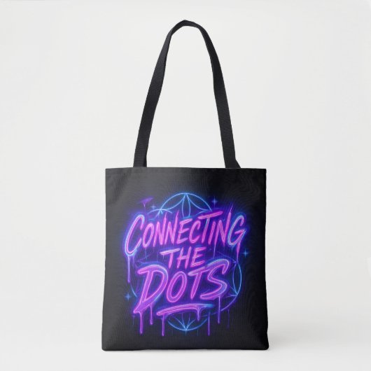 Connecting The Dots - Boodschappentas Tote Bag (Voorkant)