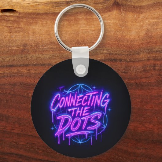 Connecting the Dots Neon Keychain (Achterkant)