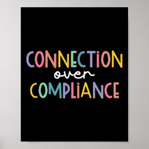 Connection Over Compliance Awareness Month Poster