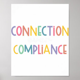 Connection Over Compliance Awareness Month Poster