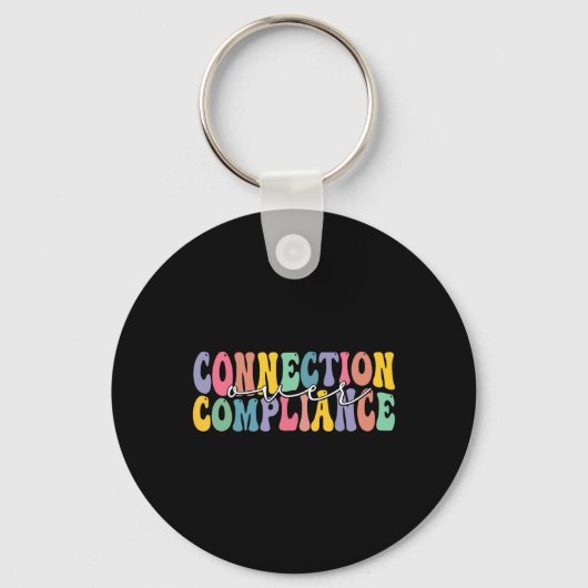 Connection Over Compliance Awareness Month Sleutelhanger (Voorkant)