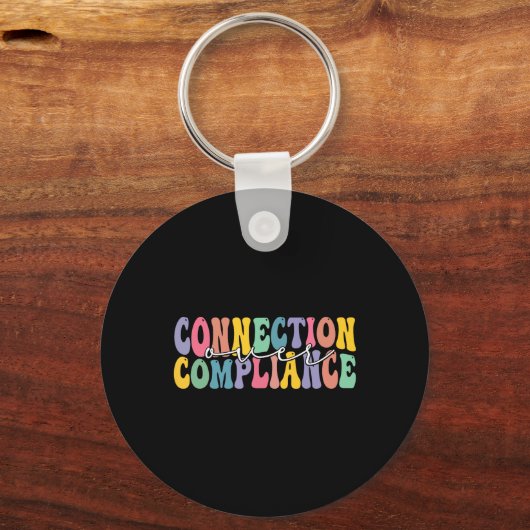 Connection Over Compliance Awareness Month Sleutelhanger (Voorkant)
