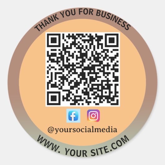 ConnectNow: Business QR Code Sticker (Voorkant)