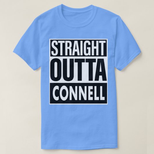 Connell Naam Straight Outta Connell T-shirt (Design voorkant)